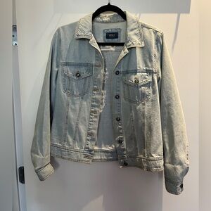 Only Denim Jacket with intricate embroidered back
Size small